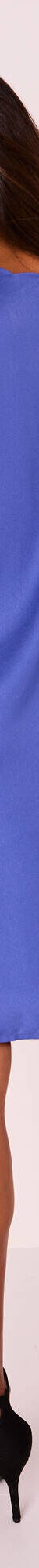 Robe housse unie, manches dentelle (bleu dur) Robe housse unie, manches dentelle (bleu dur)